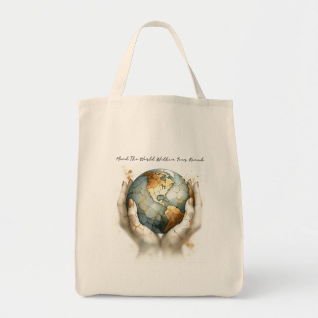 Bolso De Tela Mend The World (Frente)