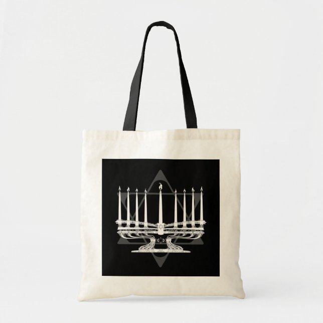 Bolso De Tela Menorah (Frente)