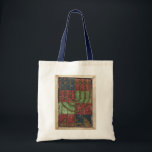 Bolso De Tela Menorah vintage, Festival de las Luces Feliz Hanuk<br><div class="desc">Imagen de la Iglesia Judaica de ilustracion Vintage con una Menorah antigua con velas. ¡Feliz Hanukkah Chanukah,  Chanukkah o Chanuka! El Festival de las Luces y la Fiesta de la Dedicación es una festividad judía de ocho días.</div>