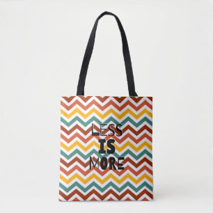 Bolso De Tela 'Menos es Más' Minimalista con Rayas Retro