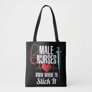 Bolso De Tela Mens Funny Carer Hospital Murse I Enfermera ¿Te gu