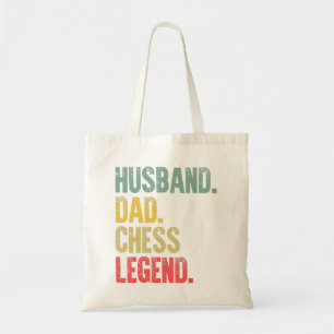 Bolso De Tela Mens Funny Gige Husband Dad Chess Legend