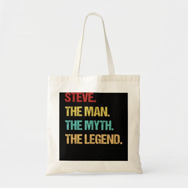 Bolso De Tela Mens Steve Name (Frente)