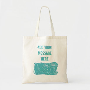 Bolso De Tela Mensaje de Personalizado de cámara desechable Ver