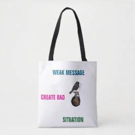 Bolso De Tela Mensaje explosivo
