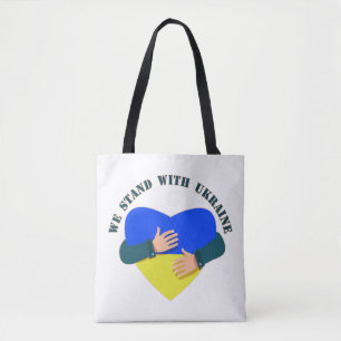 Bolso De Tela Mensaje inspirador Estamos con Ucrania