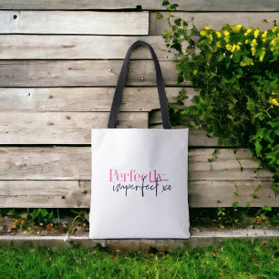 Bolso De Tela Mensaje xo Inspirador perfectamente imperfecto