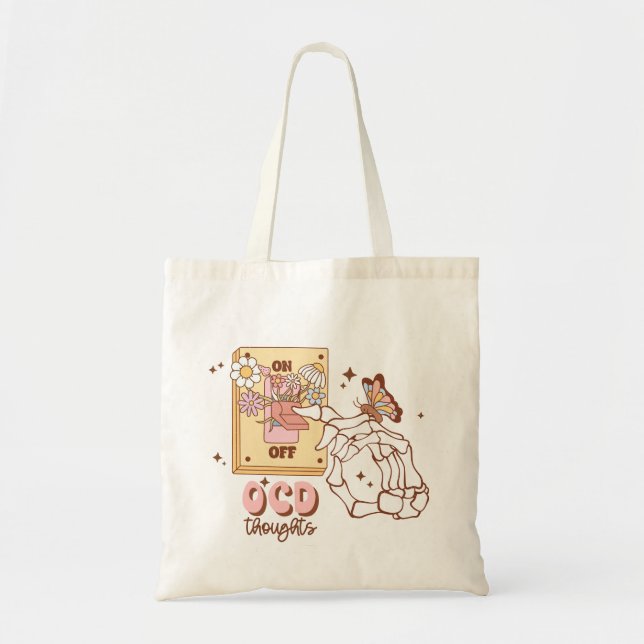 Bolso De Tela Mental Health & OCD Awareness (Frente)