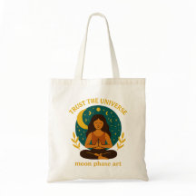 Mentalidad Celestial Moon Tote Bag