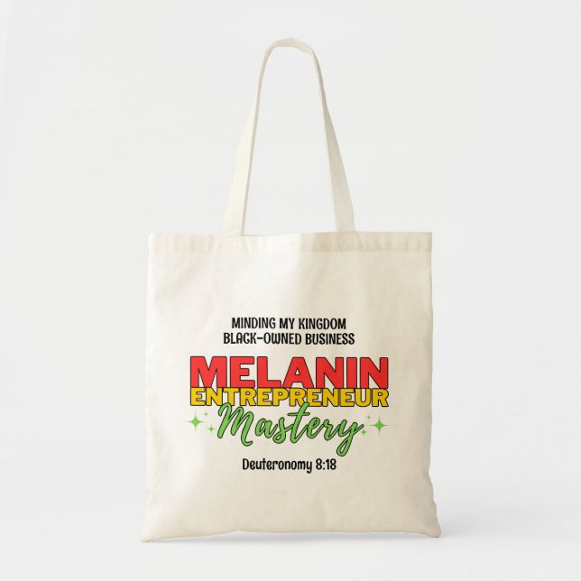 Bolso De Tela Mentalidad de mi MASTERÍA de negocios de propiedad (Frente)