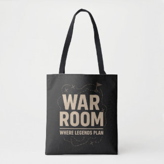 Bolso De Tela Mentalidad de Sala de Guerra — Enfoque, Estrategia