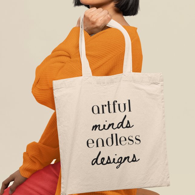 Bolso De Tela Mentes ingeniosas diseños inacabables de regalo de (Shop now and carry your artful mind wherever you go!)