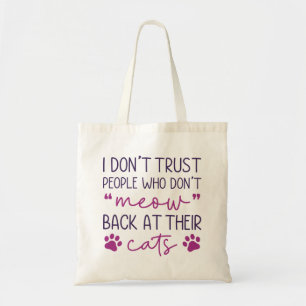 Bolso De Tela Meow Back To The Cats