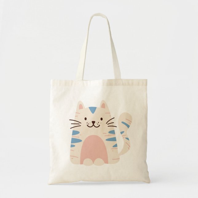 Bolso De Tela Meow Cat (Frente)