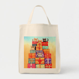 Bolso De Tela Meow Gift Birthday Tower