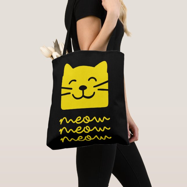 Bolso De Tela Meow Meow (Detalle)