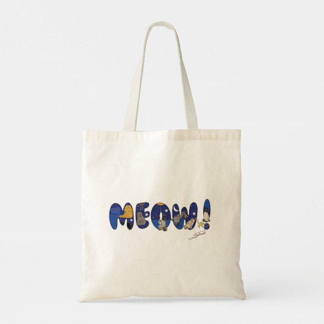 Bolso De Tela Meow Tote Bag (Reverso)