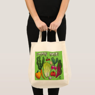 Bolso De Tela Mercado de agricultores