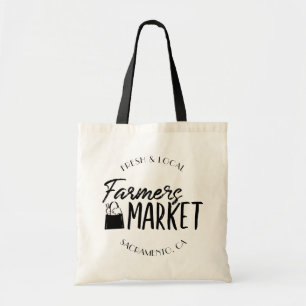 Bolso De Tela Mercado de agricultores de ciudades personalizadas