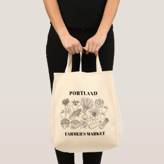 Bolso De Tela Mercado de agricultores de tu ciudad/pueblo