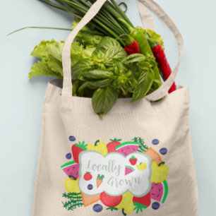 Bolso De Tela Mercado de agricultores locales