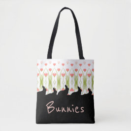 Bolso De Tela Mercado de Diseñadores con acento Bunny