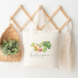 Bolso De Tela Mercado de hortalizas cultivadas localmente<br><div class="desc">Agricultores de verduras cultivadas localmente comercializan productos de la Bolsa Tote.</div>