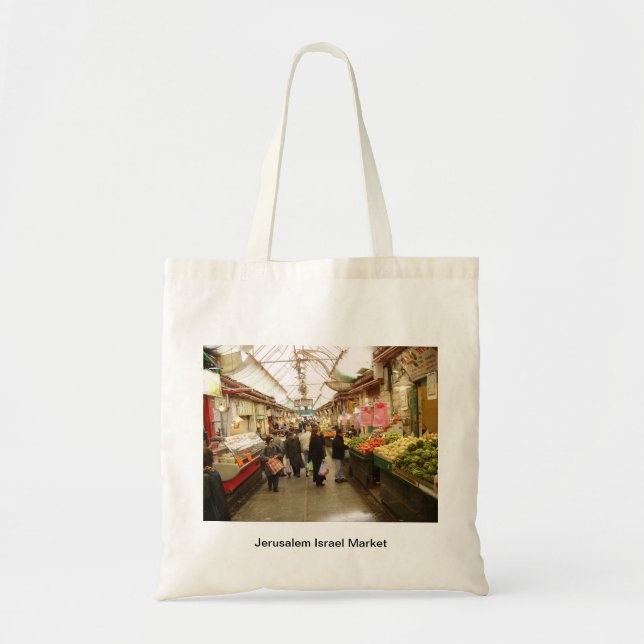 Bolso De Tela Mercado de Jerusalén Israel (Frente)