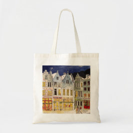 Bolso De Tela Mercado de navidades Bélgica acuarela de inspiraci