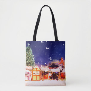 Bolso De Tela Mercado de Navidades de Tallin. 