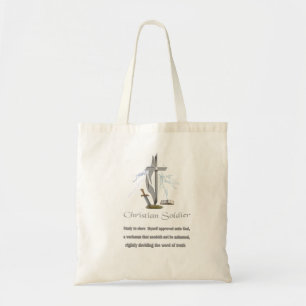 Bolso De Tela merchandising de soldado cristiano