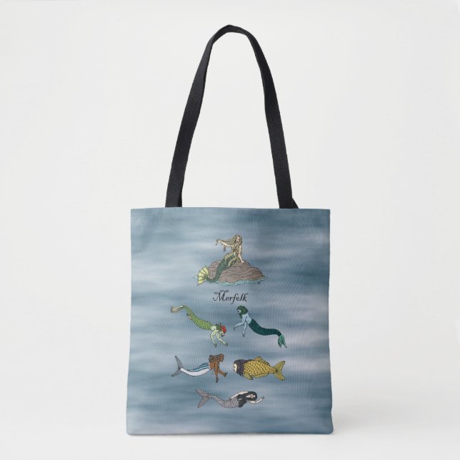 Bolso De Tela Merfolk (Anverso)