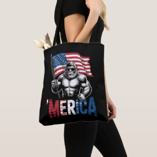 Bolso De Tela Merica Pie Grande Bandera Americana Patriótica 4 D