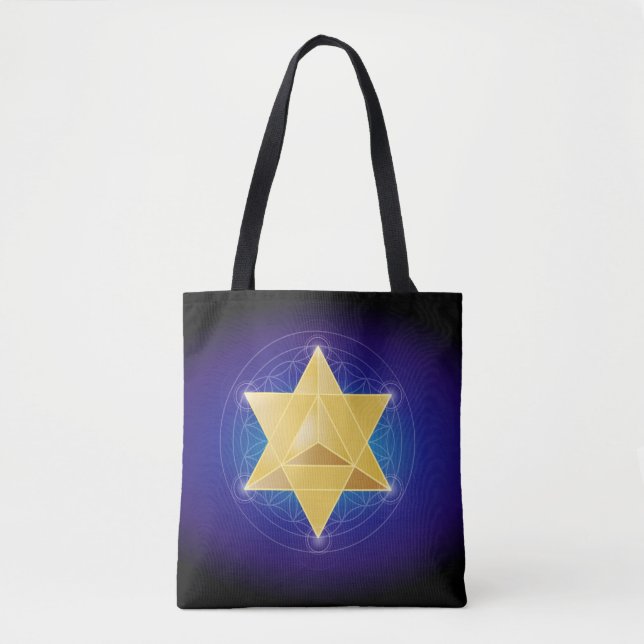 Bolso De Tela Merkaba (Anverso)