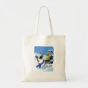 Bolso De Tela Merle azul Tote Bag