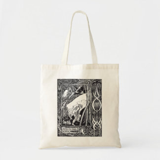 Bolso De Tela Merlin y Nimue, por Aubrey Beardsley - HD