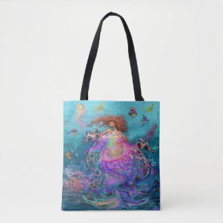 Bolso De Tela Mermaid Jellyfish Tote Bag