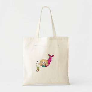 Bolso De Tela Mermaid Seahorse