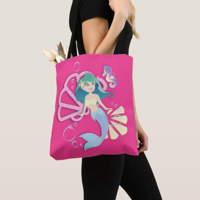 Bolso De Tela Mermaid Tote Bag (Detalle)