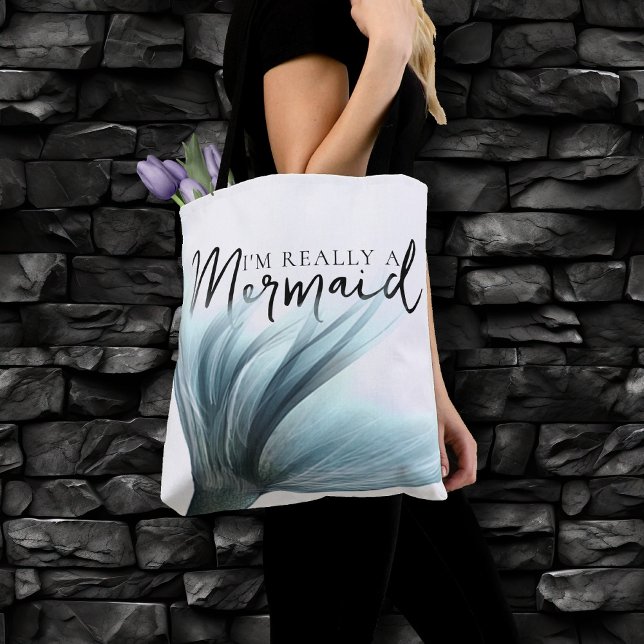 Bolso De Tela #MermaidLife Realmente soy una sirena | Cita cola  (Subido por el creador)