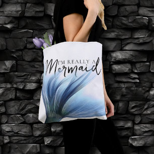 Bolso De Tela #MermaidLife Realmente soy una sirena   Oferta de 