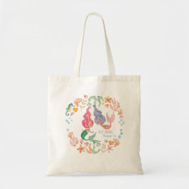 Bolso De Tela Mermaids Mejor Amigos para Siempre BFF Personaliza