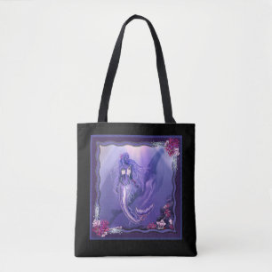 Bolso De Tela Mermelada Purple Ocean