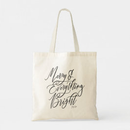 Bolso De Tela Merry and Everything Bright Christmas