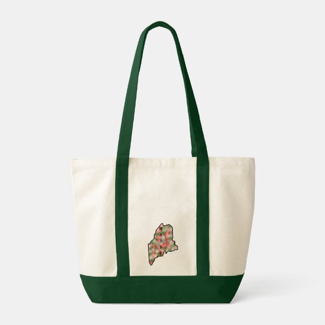 Bolso De Tela Merry Christmas from Maine Tote  (Reverso)