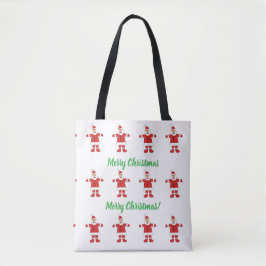 Bolso De Tela Merry Christmas Santa Tote