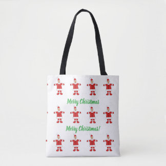 Bolso De Tela Merry Christmas Santa Tote
