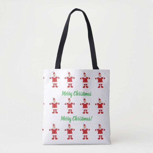 Bolso De Tela Merry Christmas Santa Tote (Anverso)