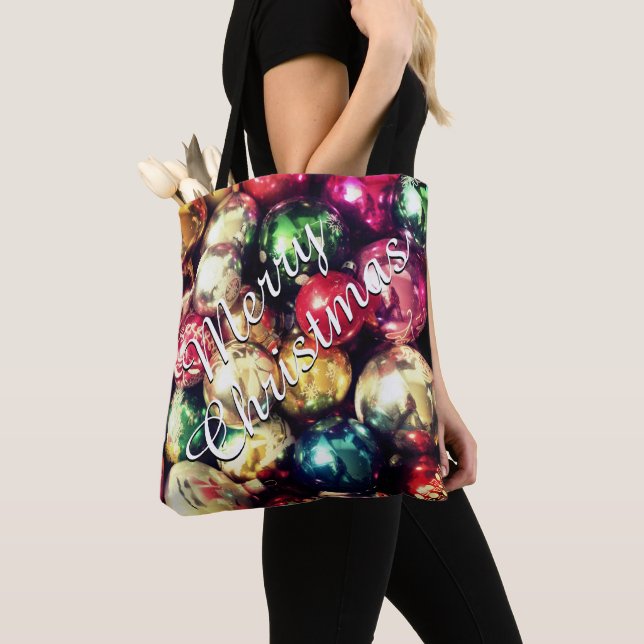 Bolso De Tela "Merry Christmas" Tote Bag (Detalle)