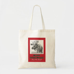 Bolso De Tela Merry Christmoose